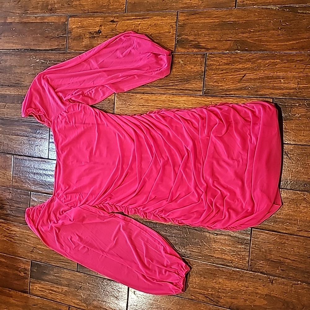 Hot pink dress